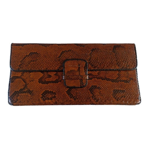 Pochette en cuir exotique