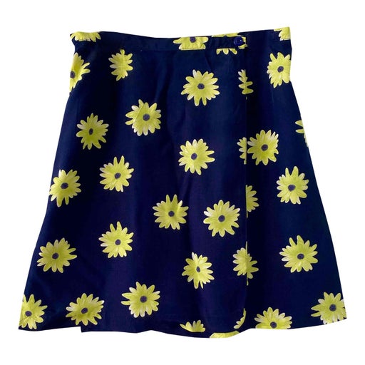 Jupe portefeuille à fleurs