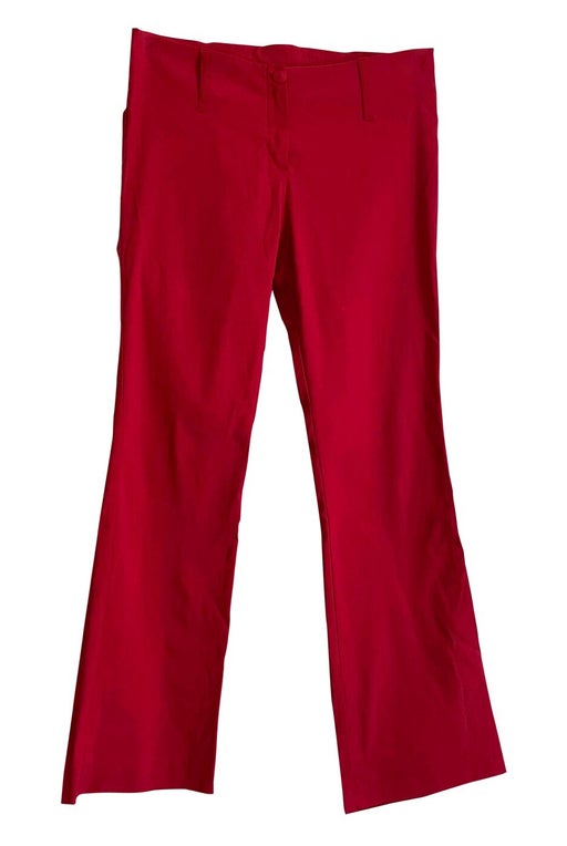 Pantalon flare rouge