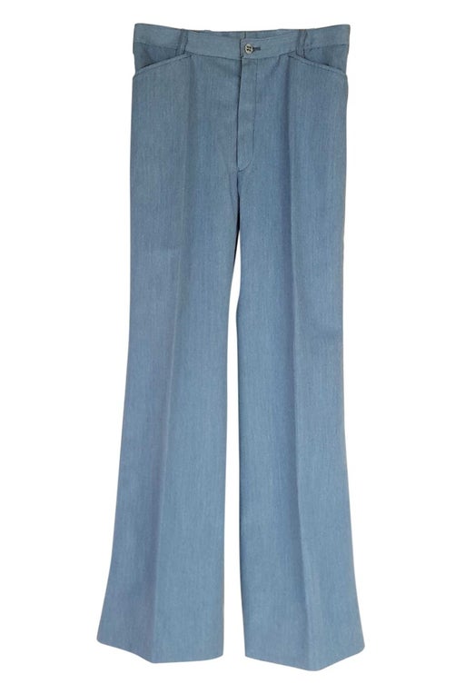 Blue flare pants