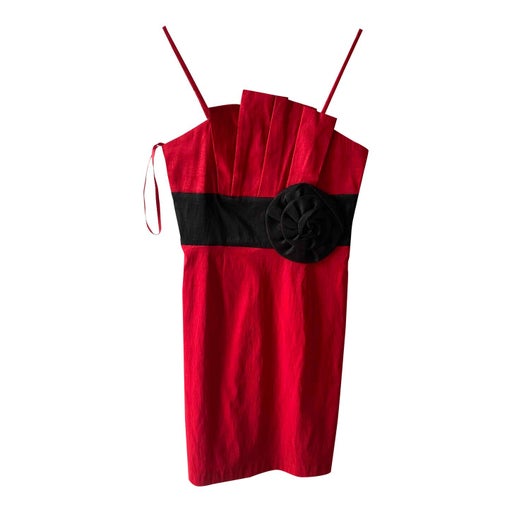 80's red dress