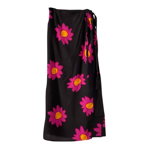 Floral wrap skirt