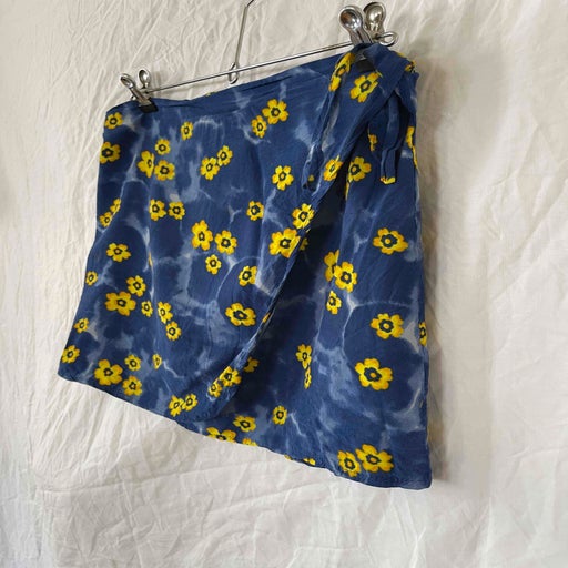 Jupe portefeuille à fleurs