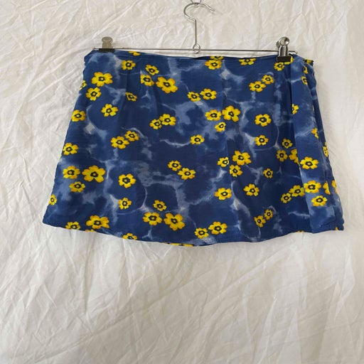 Jupe portefeuille à fleurs