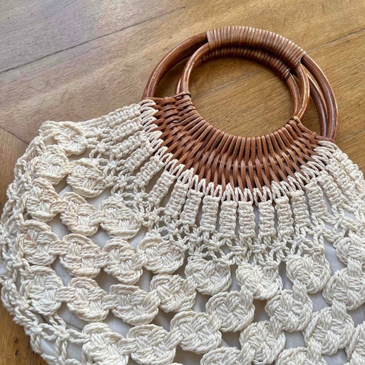 70&#39;s crochet handbag