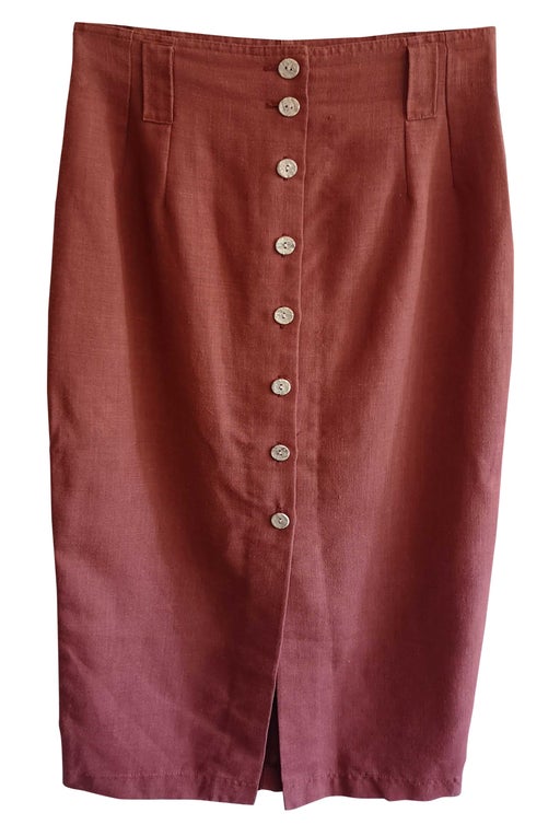 90's buttoned skirt
