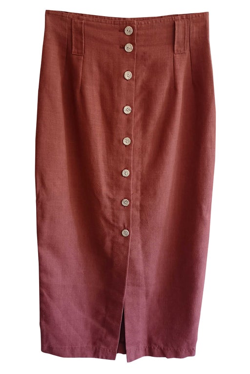 90's buttoned skirt