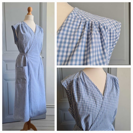 Robe portefeuille vichy