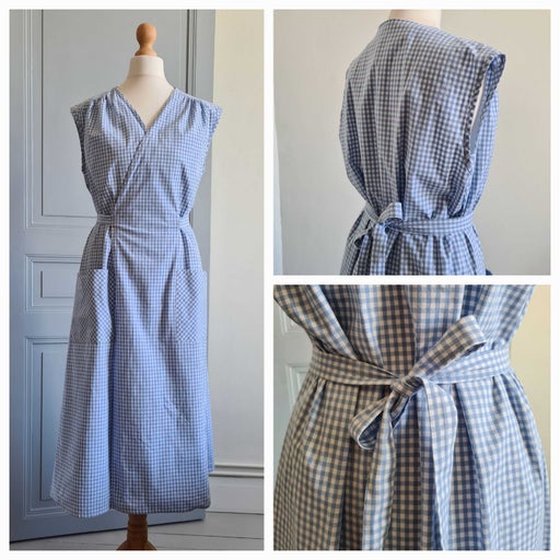 Robe portefeuille vichy