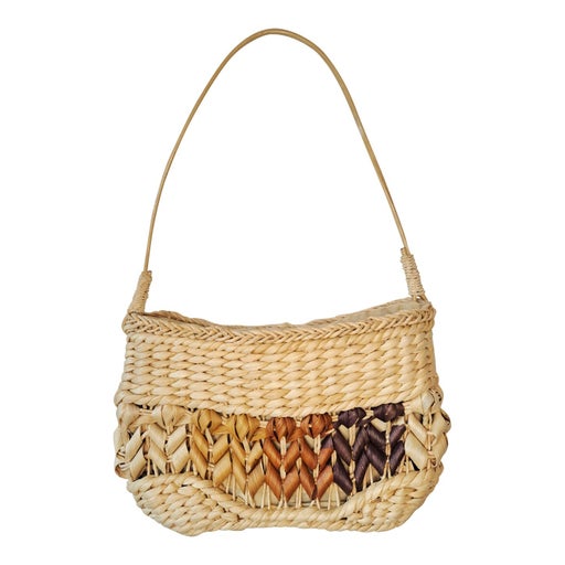 Mini woven wicker bag