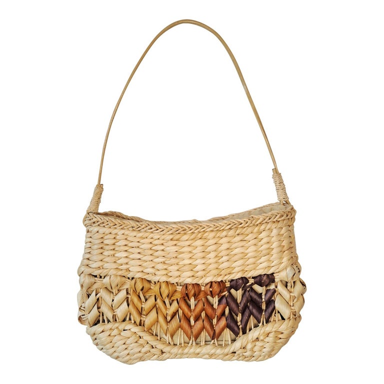 Mini sac en osier tressé 