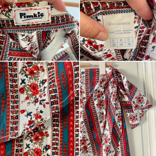 Jupe portefeuille provençale 