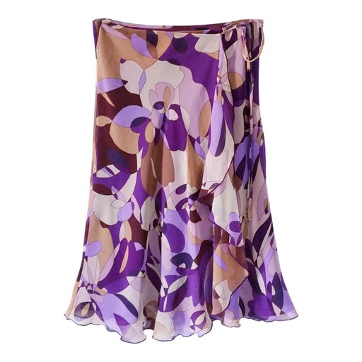 Silk wrap skirt