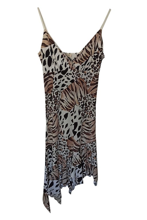 Leopard asymmetrical dress