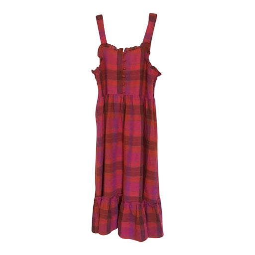 Robe midi à carreaux