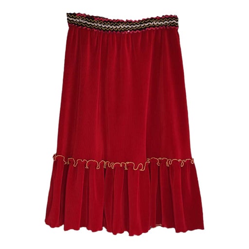 70's red skirt