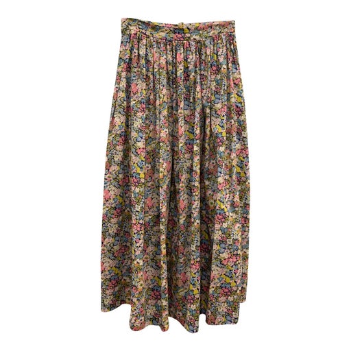 Floral pleated skirt