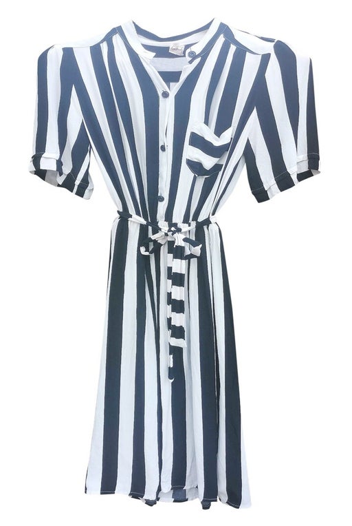 Striped shirt dress