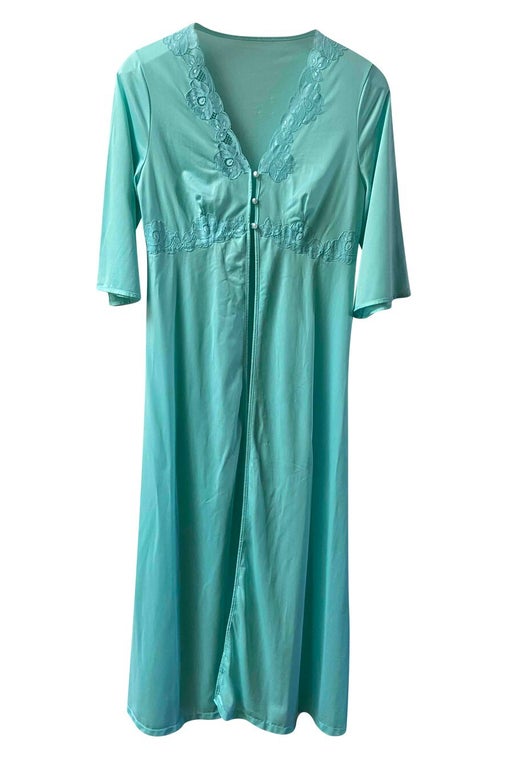 Satin dressing gown