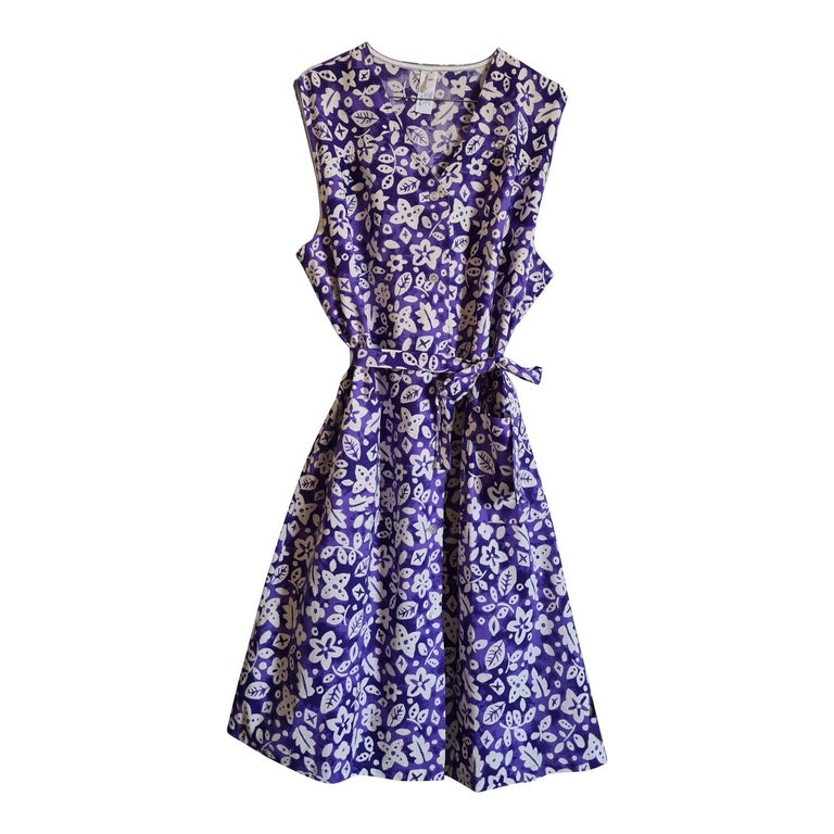 Robe boutonnée à fleurs