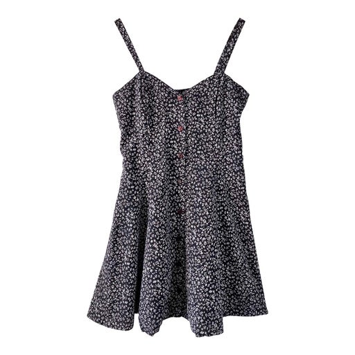 Robe boutonnée à fleurs