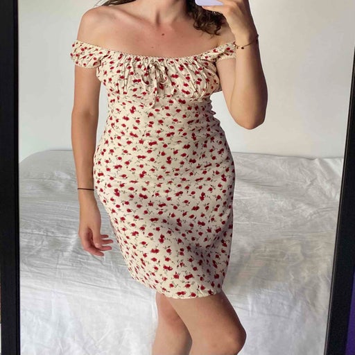 Robe mini à fleurs