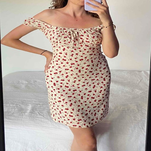 Robe mini à fleurs