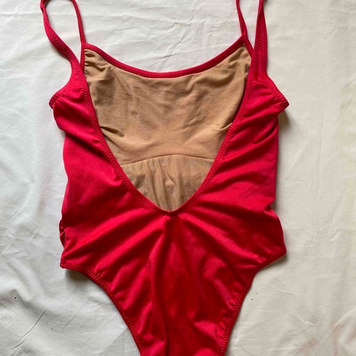 Red swimsuit