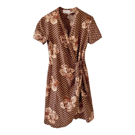 Robe portefeuille à fleurs