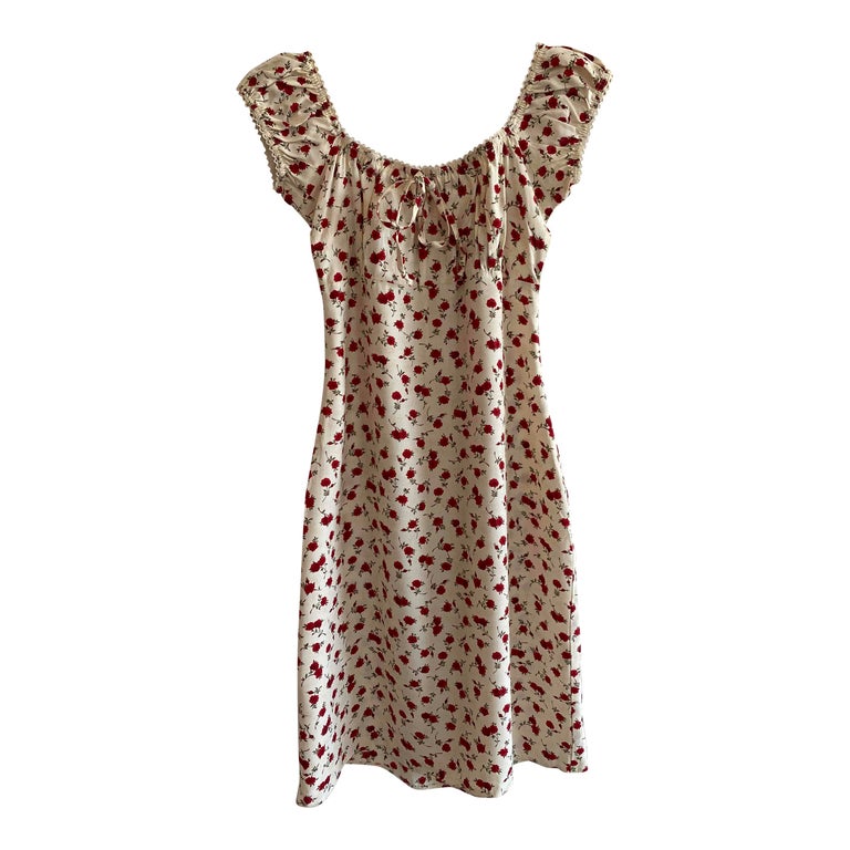 Robe mini à fleurs