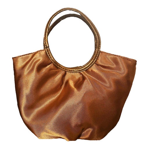 Gold satin mini bag