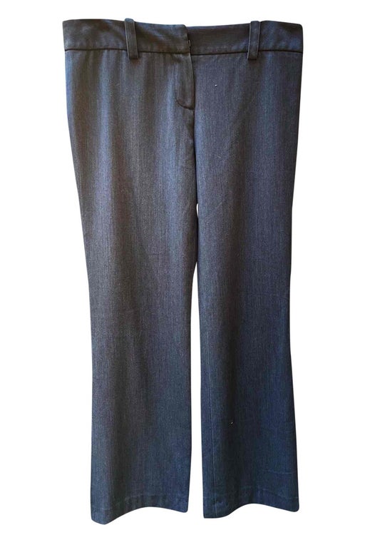 Gray pleated trousers