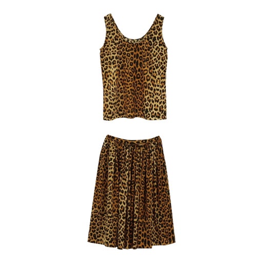 Leopard skirt set