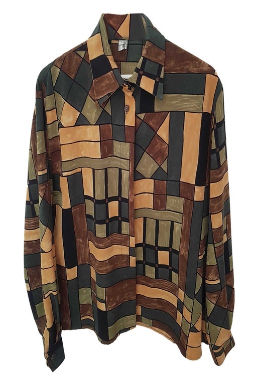 80's geometric shirt