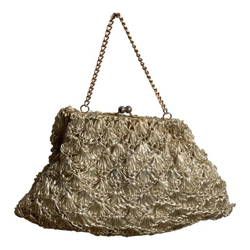 70's golden handbag