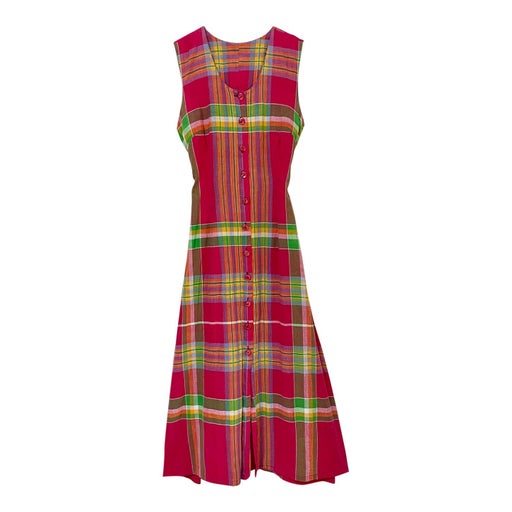 Buttoned cotton dress