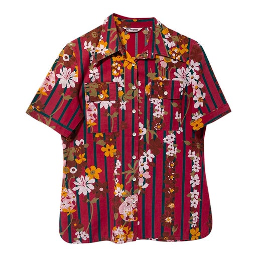 70's floral shirt