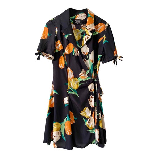 Robe portefeuille à fleurs
