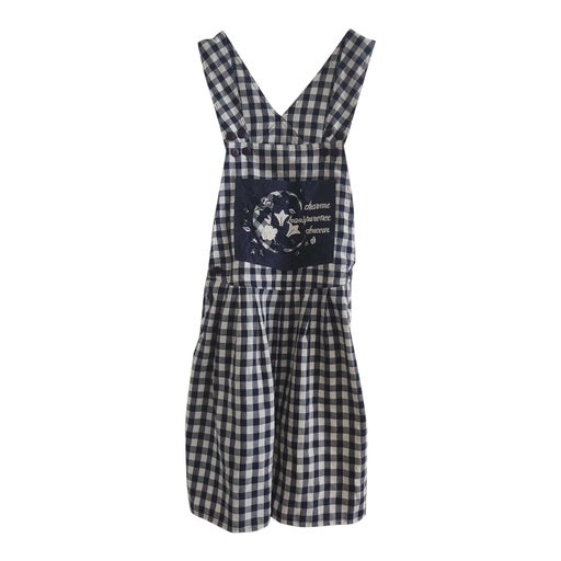Gingham short dungarees