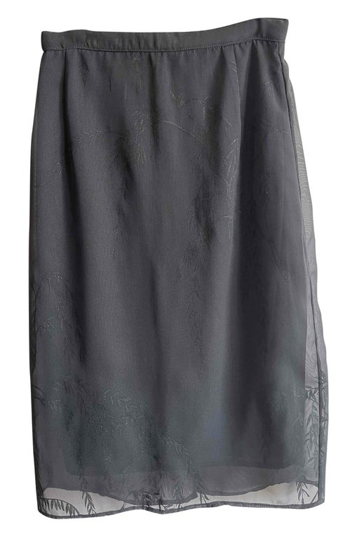 Gray midi skirt
