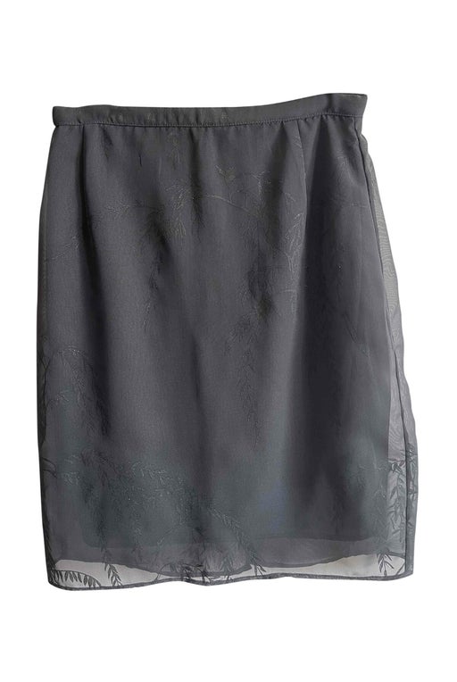 Gray midi skirt