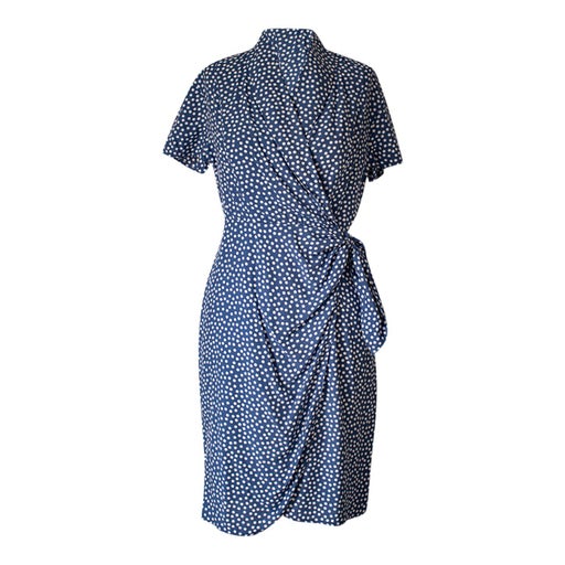 Robe portefeuille à pois