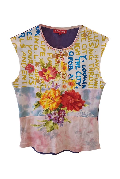 Printed cotton top