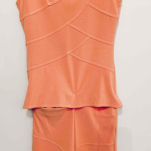 Orange skirt set