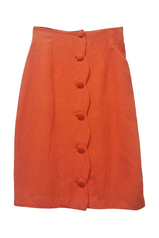 80's buttoned skirt