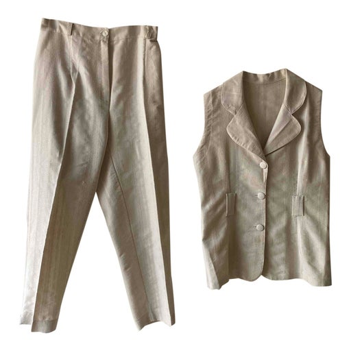 Ensemble pantalon écru