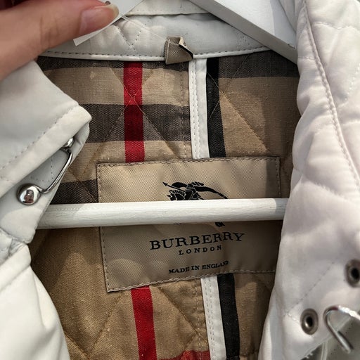 Burberry quilted trench coat