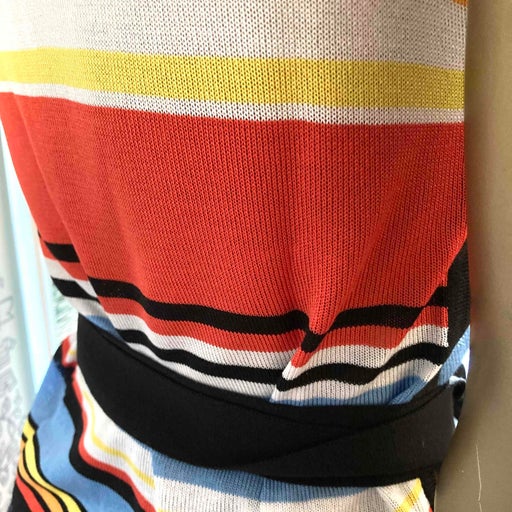 Striped wrap top