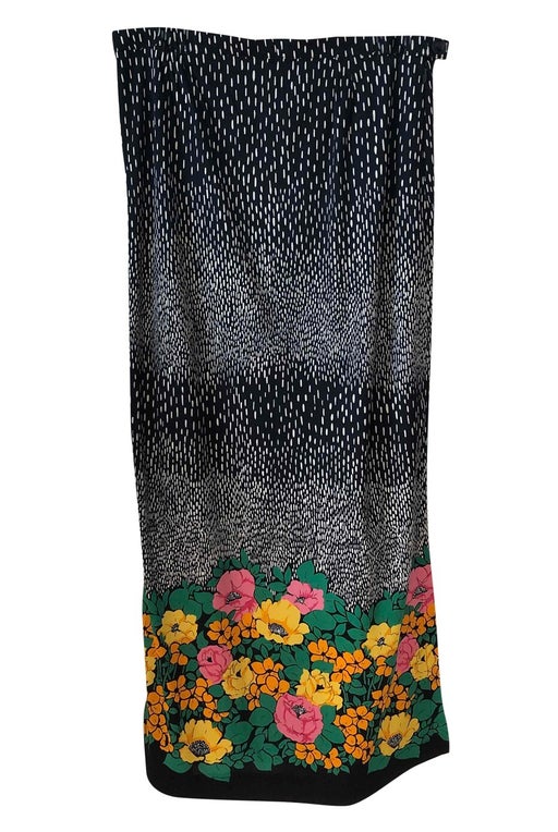 70's floral skirt