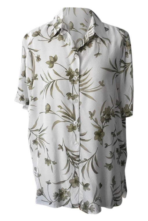 70's floral blouse
